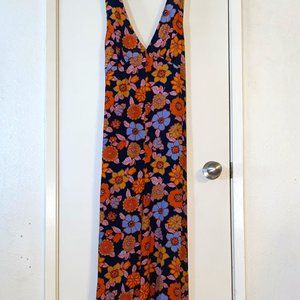 Modcloth Bon Voyage Floral Jumpsuit - Large